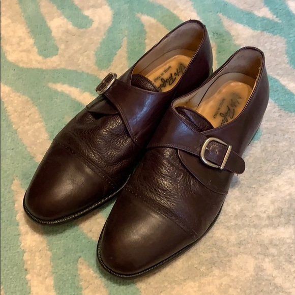 Vito Rufolo Other - Vito Rufolo Dark Cherry Single Monk Dress Shoe 10